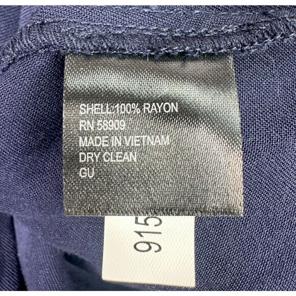 Antonio Melani Navy Blue One Shoulder Midi Dress - Size XL - Picture 6 of 6